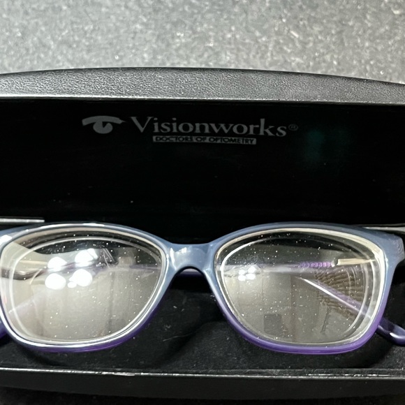 Vision works purple/blue prescription frames - Picture 6 of 7